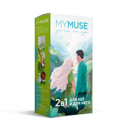 Подарочный набор MYMUSE (гель для душа и шампунь-бальзам от перхоти) 6шт/уп 300455 57.jpg