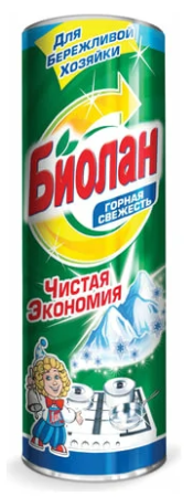 Чист. порош. Биолан 400гр Лимон 24штуп
