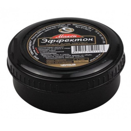 Крем для обуви Эффектон-Макси банка черн. 100мл