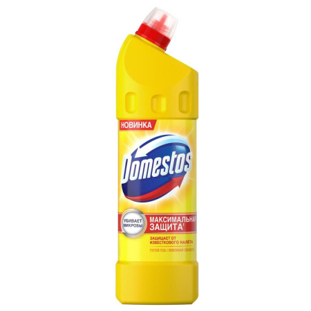 Чистящее средство Domestos, гель, ЛИМОННАЯ СВЕЖЕСТЬ, 1000мл, 12шт/уп 25.jpg