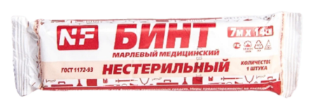 Бинт марлевый нестерильный 14см7м NF 36939