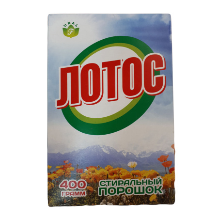 Стиральный порошок Лотос эконом 400гр 24шт/уп Флора URAL 1.png