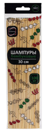 Шампурчики 30см КП 100шт бамбуковые