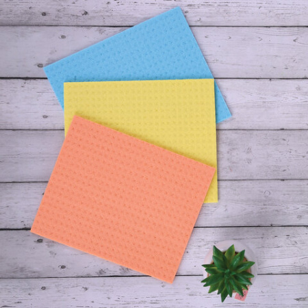 Салфетки ЦЕЛЛЮЛОЗНЫЕ (губчатые) MAXI, 15х18 см, КОМПЛЕКТ 3 шт., мега впитываемость, LAIMA 33.jpg