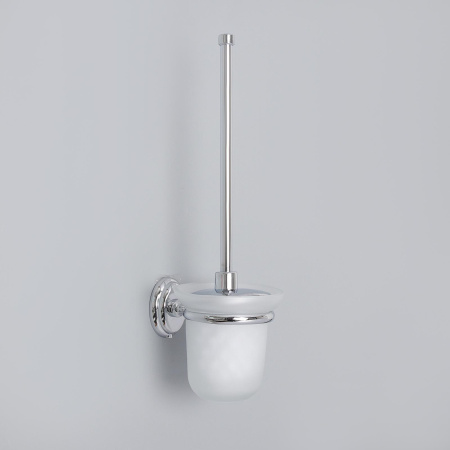 Ерш дунитаза Accoona настенный с крышкой, стекло, хром