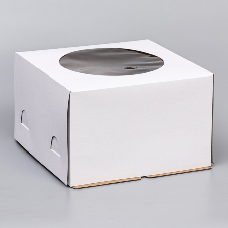 Коробка под торт, с окном, белая, 30х30х19 см 34.jpg