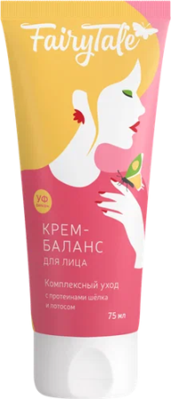Крем-баланс для лица Комплексный уход с протеинами шелка и лотосом 75мл