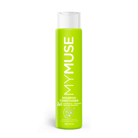 Шампунь и бальзам-ополаскиватель 2в1 против перхоти MY MUSE  400мл 4шт/уп  145068 13.png