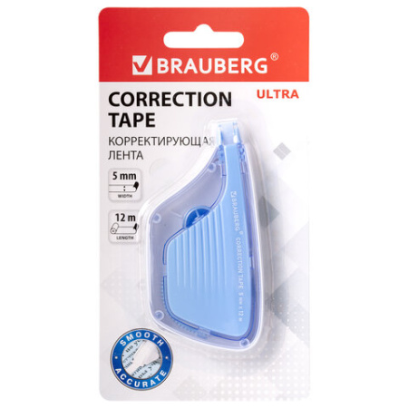 Корректирующая лента BRAUBERG ULTRA, 5 мм х 12 м, корпус бело-голубой, блистер, 229064 25.jpg