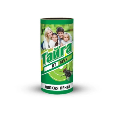 Лента липкая от мух Тайга 100штуп