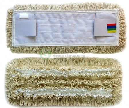 Насадка Моп плоская 40х13см, 100% микрофибра и хлопок, цветная кодировка, IT-0331 1
