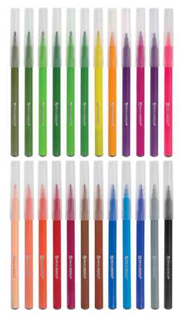 Фломастеры Brauberg 24цв Premium в тубе 2