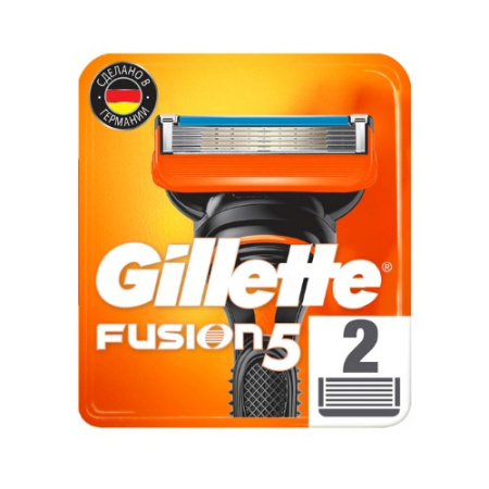 Сменные кассеты для бритья Gillette Fusion 2 шт